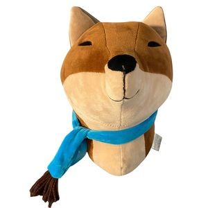 Plush Fox Head Wall Mount Stuffed Zoo Animals Theme Childs Room Decoration Piper
